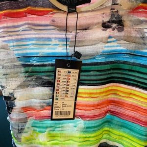 Vibrant and colorful midi dress